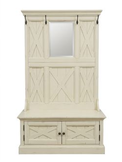 Beautiful Farmhouse Hall Tree / Entryway Storage Bench
