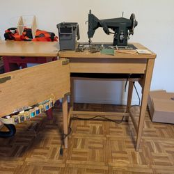 Antique Kenmore Sewing Machine with cabinet model # e-6354