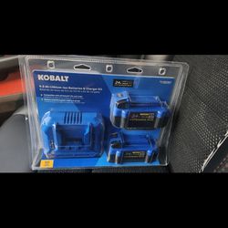$95 OBO New-Unopened Kobalt 2-Pack Battery &
Charger