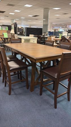Homelegance 5757 Counter Height Table & 6PC Chair