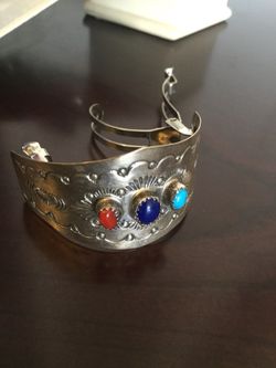 Sterling Silver Hair clip - Ponytail holder ornament / Albuquerque East Silver Jewelry