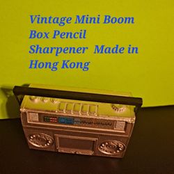 Vintage Mini Boom Box Pencil Sharpener Made in Hing Kong-$13.00
