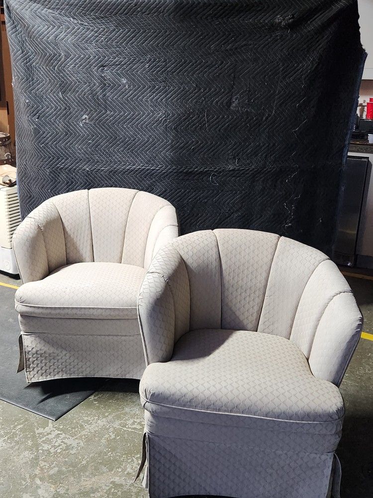 2 - Bolt down Rv Swivel Barrel Chairs