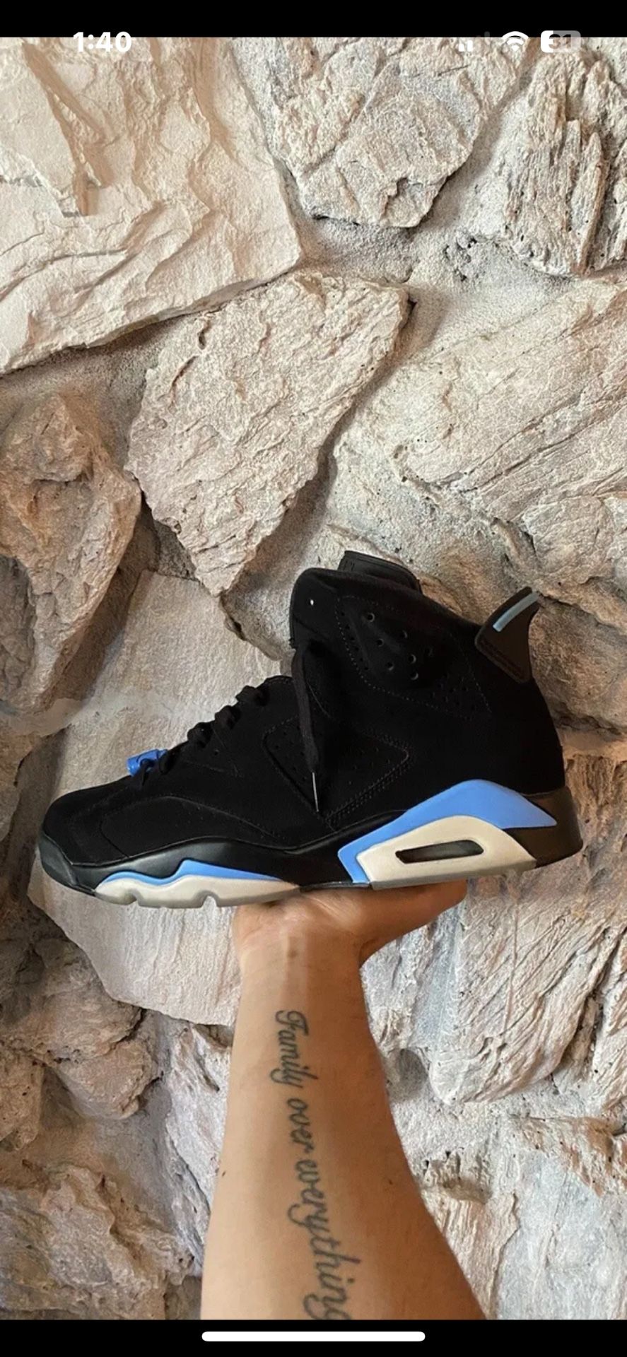 Jordan 6 UNC Tar Heels Home