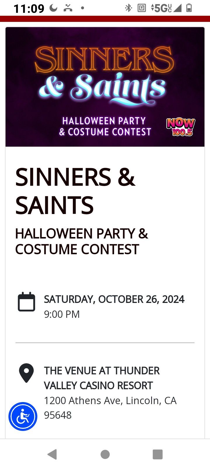 2× Sinner And Saints Halloween Party