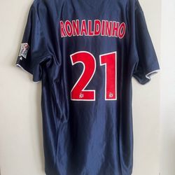 Ronaldinho Jersey Psg#21 Size Large 