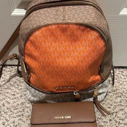 Michael Kors Backpack And Wallet 