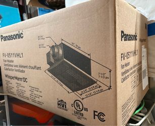 Panasonic FV-0511VHL1 WhisperWarm DC Bathroom Exhaust Fan with Heater - White