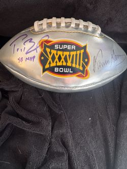 Tom Brady, Anthony Munoz, Franco Harris Signed Super Bowl Footballs COA