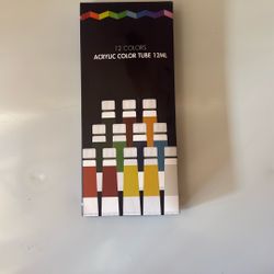 Acrylic Paint Set - Color Tube - 12ml - 12 Colors