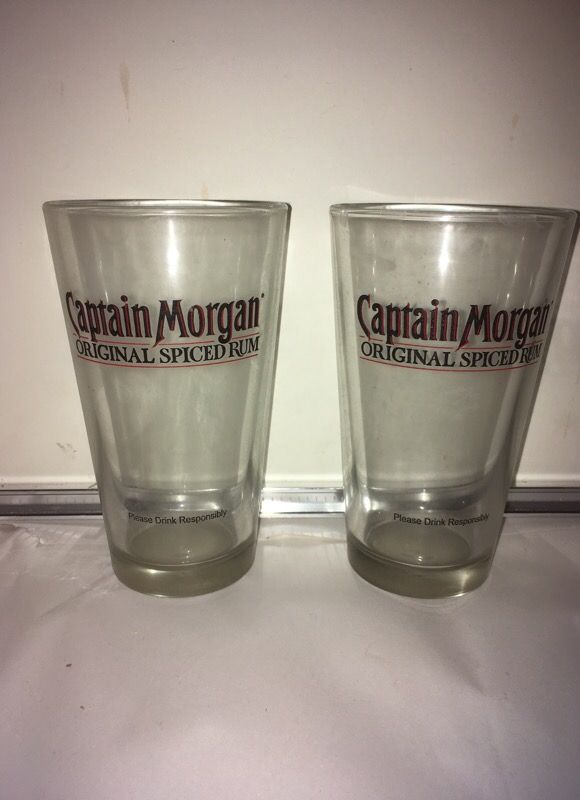 16 oz Captain Morgan original Spiced Rum glasses