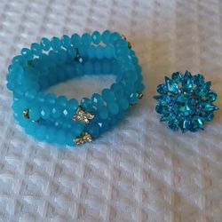 Pulsera Y Anillo Ajustable