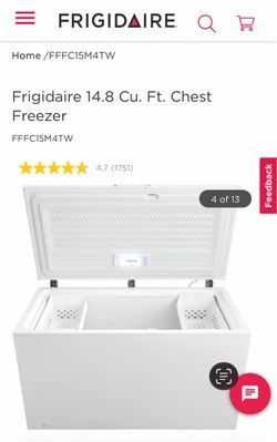 Frigidaire 14.8 Cu. Ft. Chest Freezer