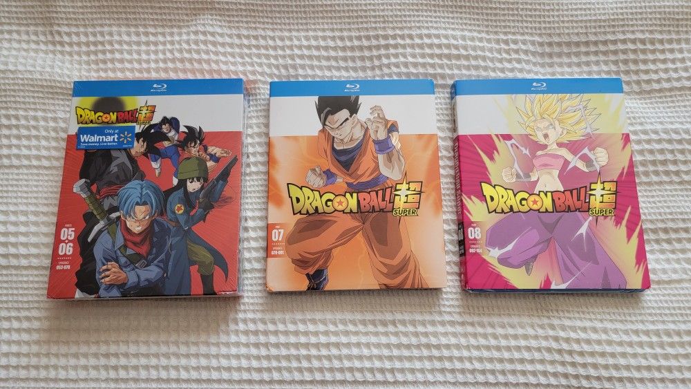 Dragon Ball Super, Blu-Ray, Parts 5, 6, 7 & 8