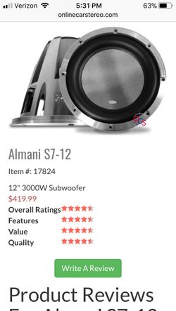 Almani 12 inch subwoofer 3000 watts sales