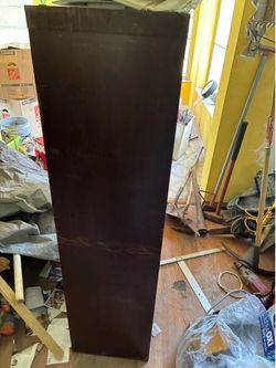Dark brown book shelf. Need out ASAP