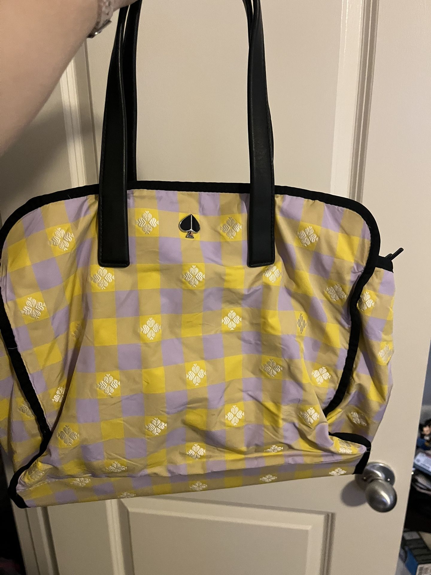 KATE SPADE TOTE GINGHAM PRINT