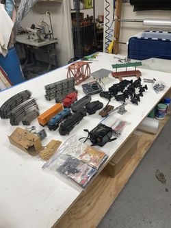 1950's Marx Train set, O Scale, Train #666, Complete Layout Builder
