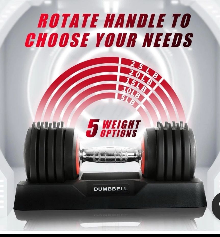 Lituuer 25LB Adjustable Dumbbell Set