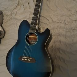 Ibanez Talman TCY10E Acoustic-Electric Guitar Transparent Blue Sunburst