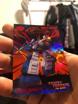 Transformers The Movie CARD Ultra Magnus 1986/1986 Red Foil Card