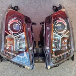 10-16 Cadillac Srx LED DRL Projector Headlights Luces Focos Micas Faros Faroles