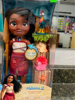 Muñeca Disney Moana 2 con Hei Hei – Canta y Habla