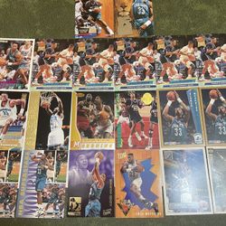 Lot of 20 NBA Alonzo Mourning Basketball Cards Including 8 Rookies