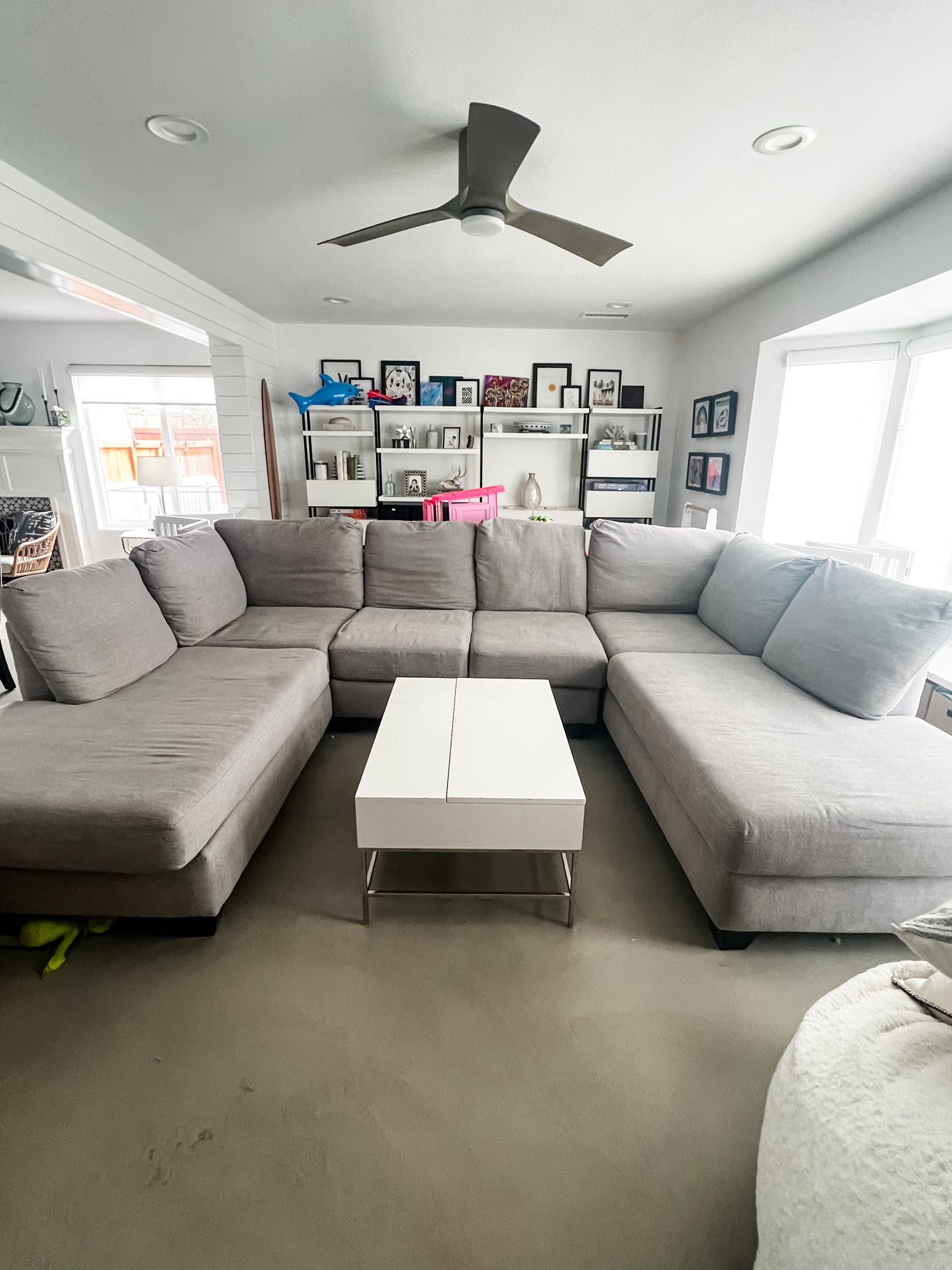 Gray Couch Sectional