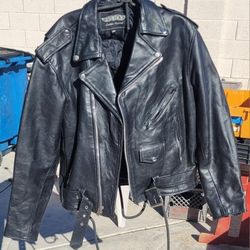 Unik Leather Motorcycle Jacket Size 48