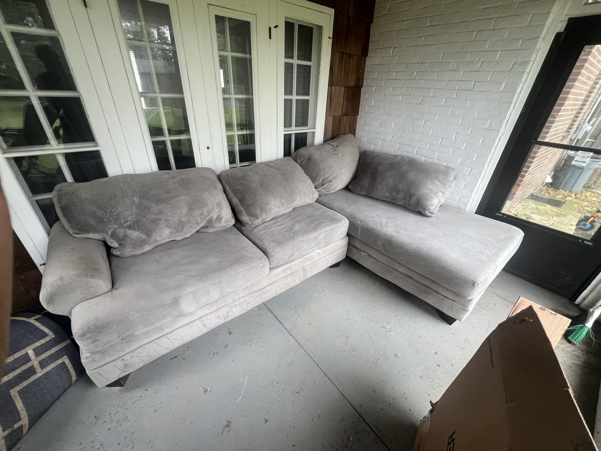 Gray Sectional.