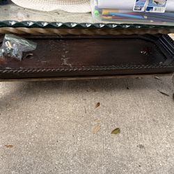 Metal  Long Glass Table