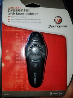 Targus Wireless Presenter With Laser Point AMP03US up To30 Feet Away