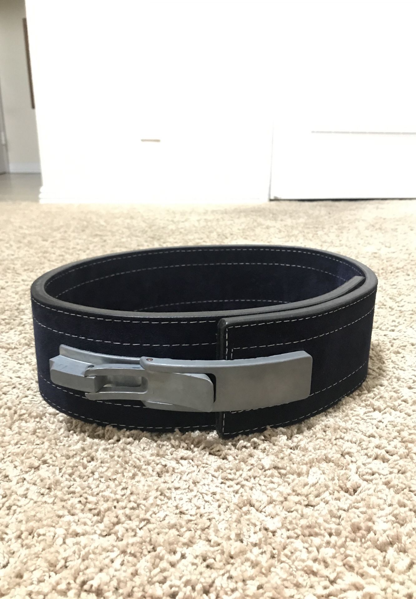 Inzer Forever Lever Beltâ„¢ 10MM COLOR: NAVY BLUE SIZE: XLARGE(39-42)
