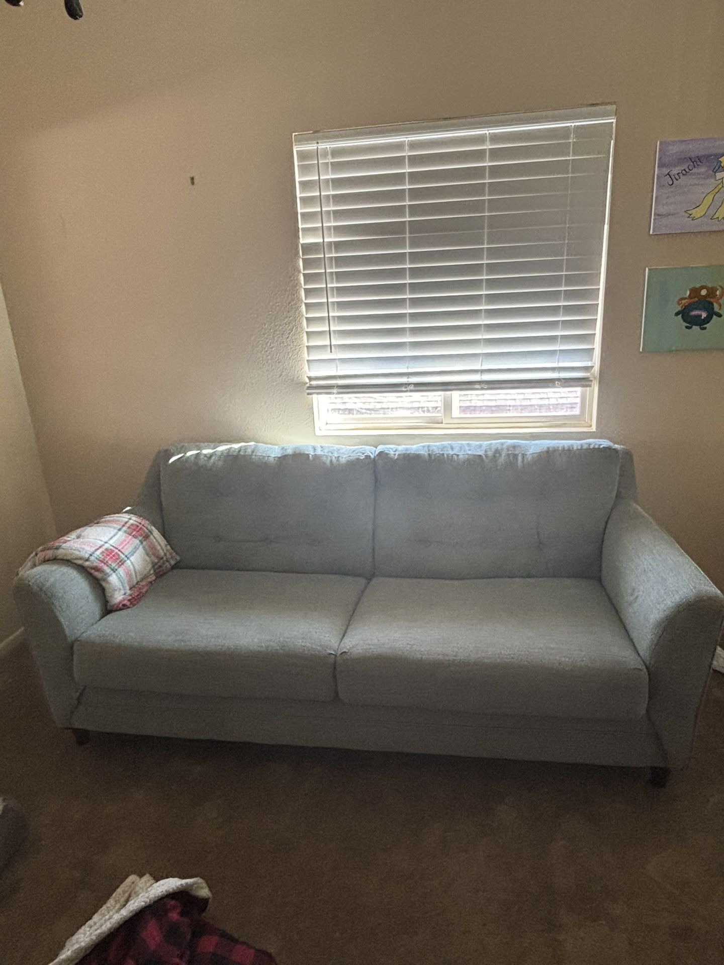 Blue couch