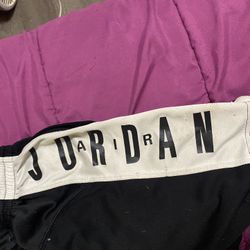 Black And White Calm Jordan Shorts 