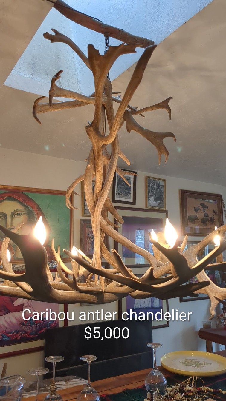 Caribou Antler Chandelier
