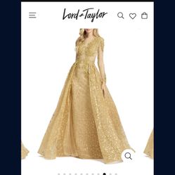 Mc Duggal Special Occasion Dress Gold