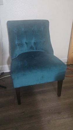 Teal blue chair
