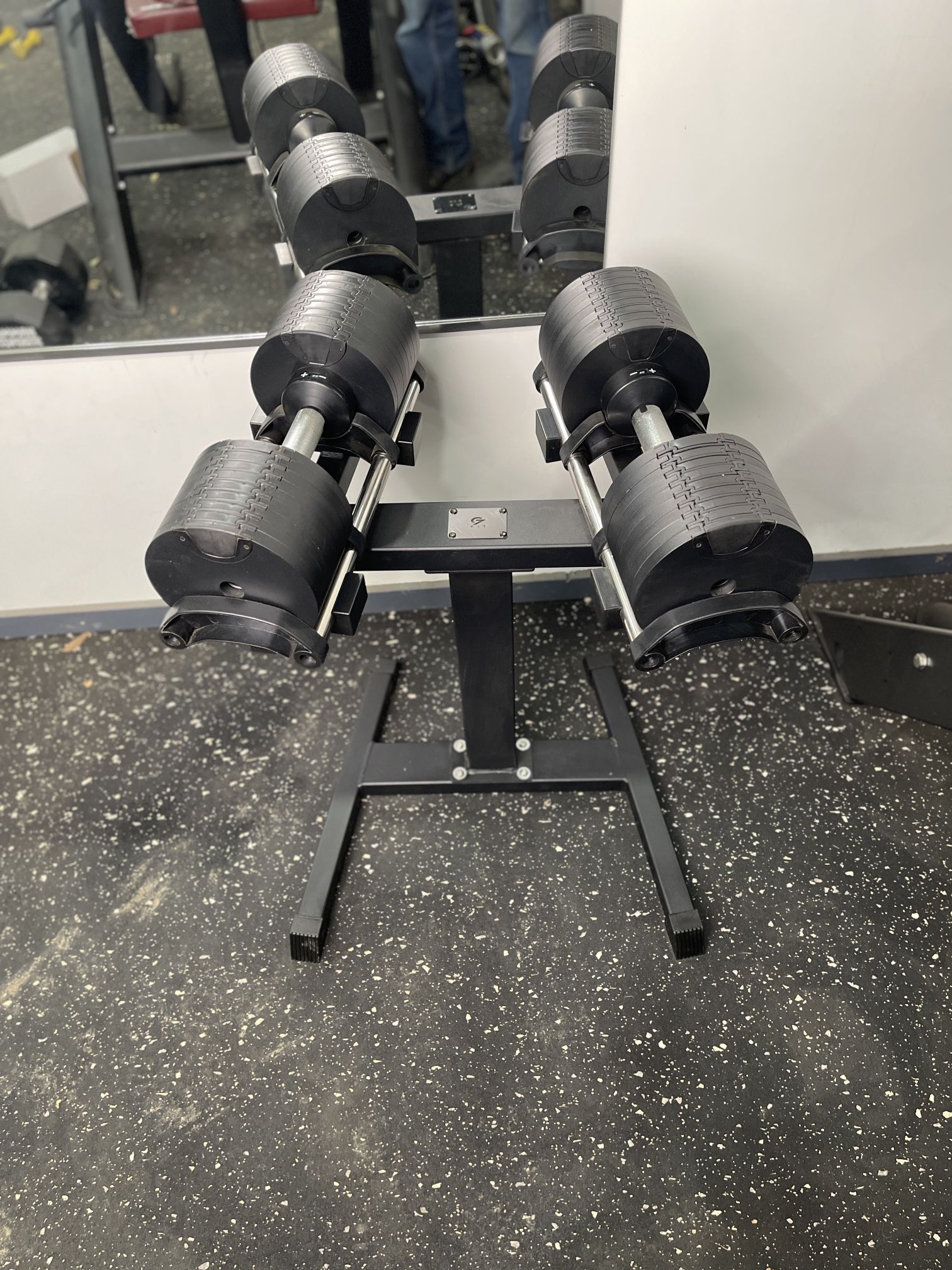 G7Fit 80 Pounds Adjustable Dumbbells With Rack