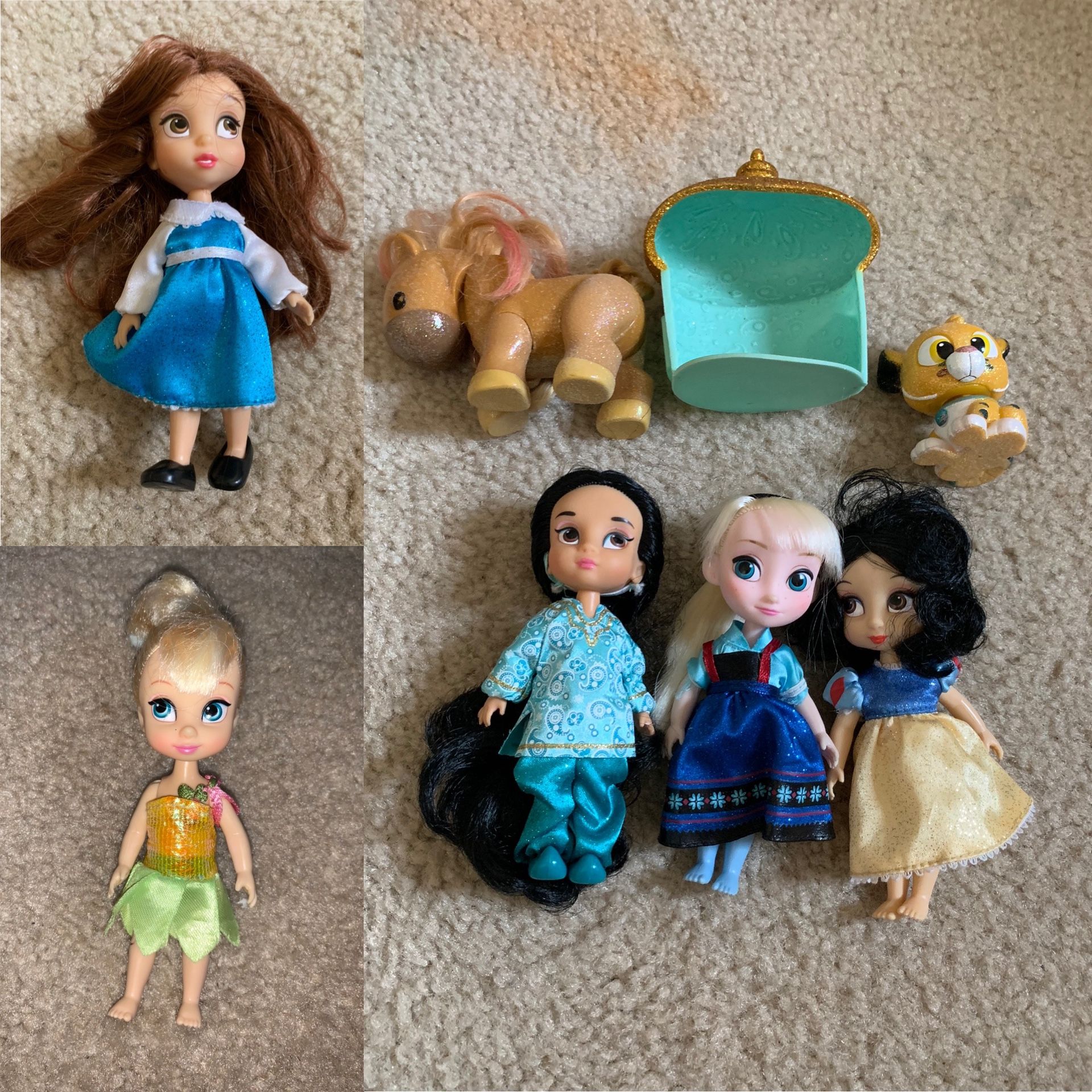 Disney mini animator dolls Lot $30 FIRM.