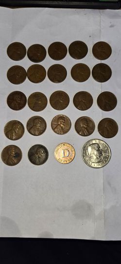 22 Rare Wheat Penny Coins W/ 2 Bonus Coins