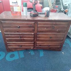All Wood Dresser 6 Drawers All Work Good 
