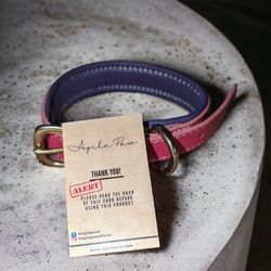🐾 Premium Leather Dog Collar, Large