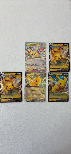 Pikachu Pokémon TCG Card Lot of 5
