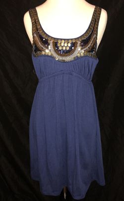 Navy blue summer dress