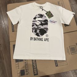 White Bape T Shirt Size XL