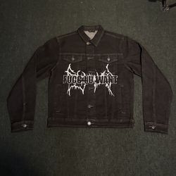 Black/Charcoal fuccuuwant Denim Jacket