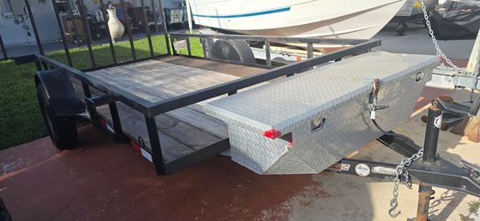 Single Axle Utility Trailer with Ramp Gate