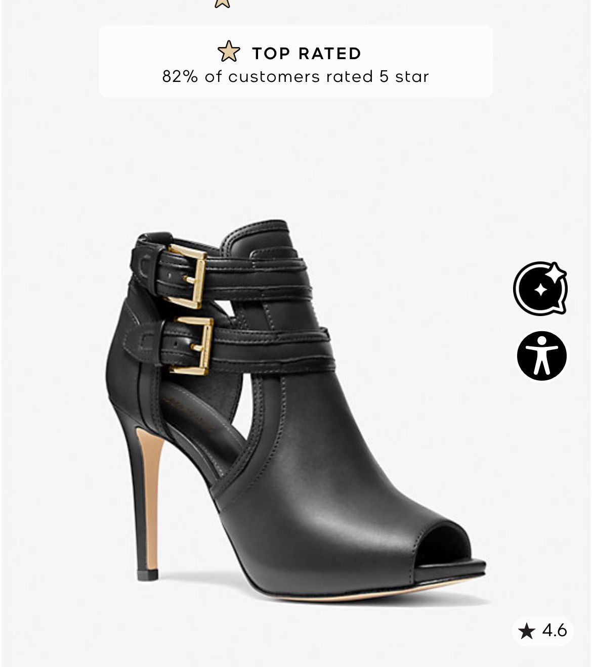 Michael Kors Blaze Open Toe Ankle Boots